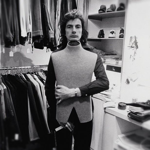 Paul Smith in his first shop in Byard Lane in Nottingham in the early 1970s