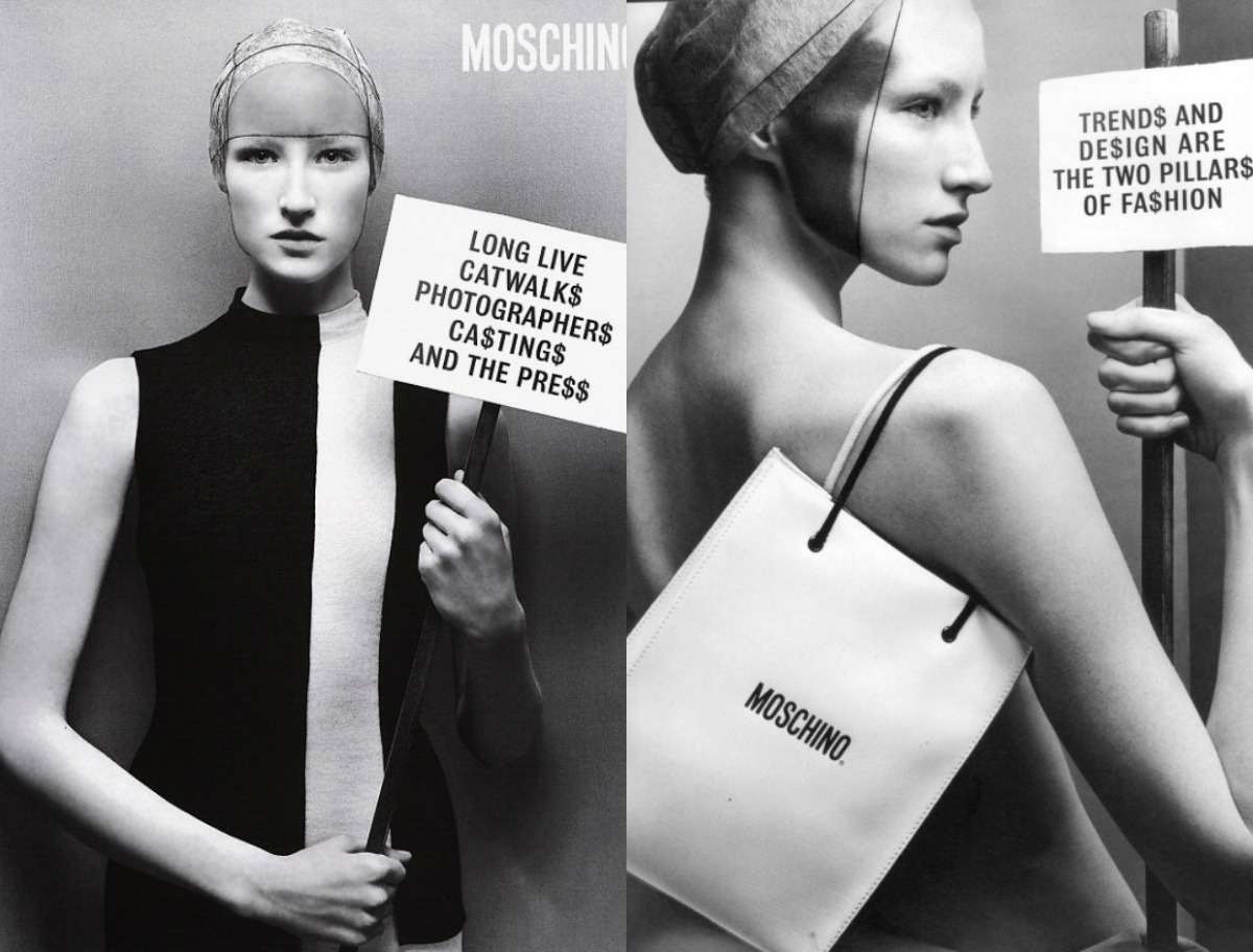 Moschino ad campaign in 1999