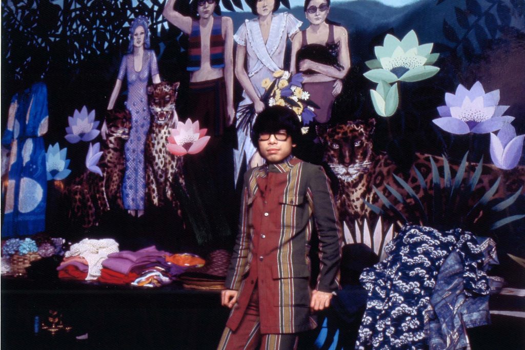 Kenzo Takada in his Jungle Jap Boutique