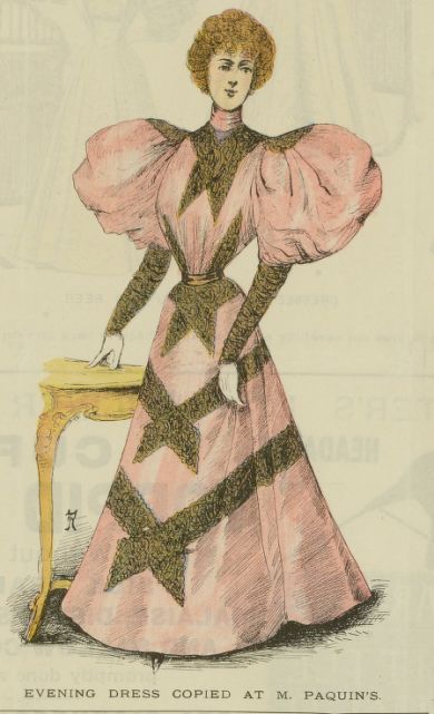 Illustration of Jeanne Paquin creation in the New York Herald in 1896