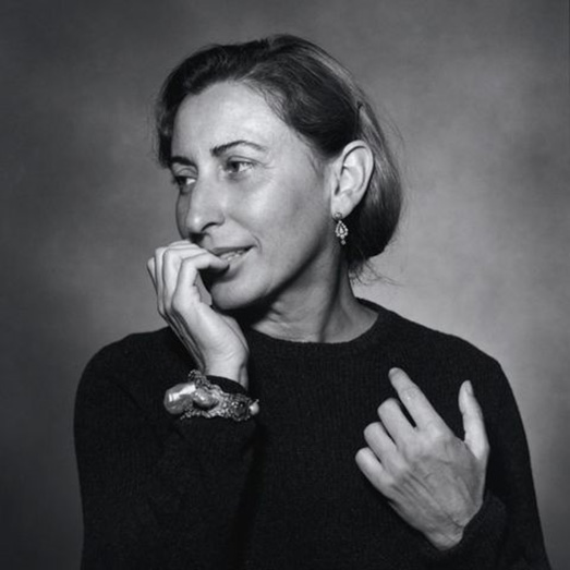 Fashion designer Miuccia Prada known for being a genius of fashion