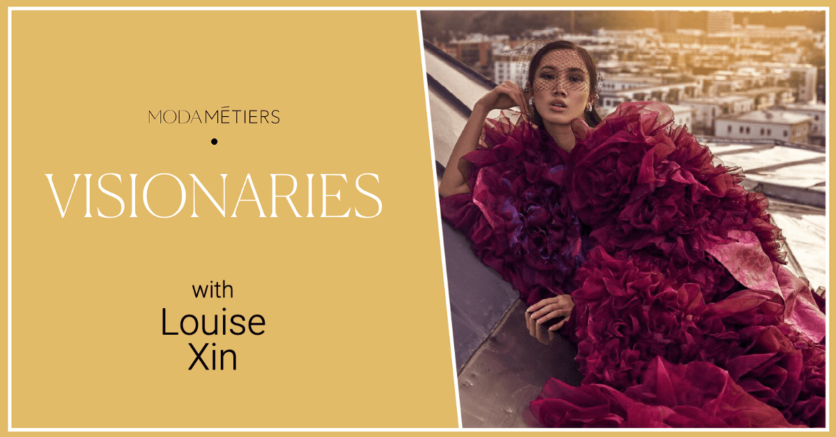 Visionaries episode 8 with the Chinese-Swedish designer behind the world's first rental-only, non-sale Haute Couture brand, Louise Xin
